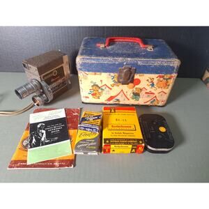 Revere Eight Model 67 8mm Movie Camera Set Case 2 Lenses Manuals Kodachrome